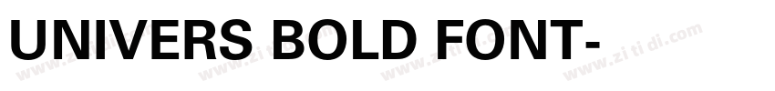 UNIVERS BOLD FONT字体转换 UNIVERS BOLD FONT字体转换